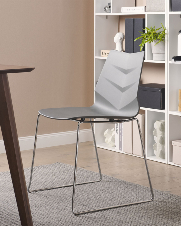 Scaun dining - Set of 4 dining chairs HARTLEY Dark Grey
