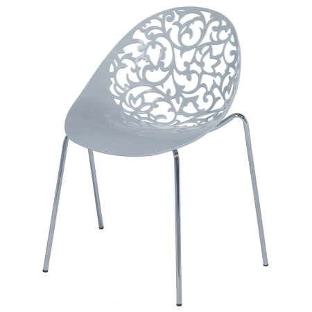 Set of 4 dining chairs MUMFORD Light Grey [3]