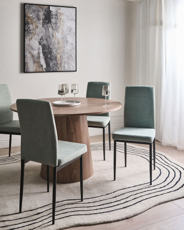 Scaun dining - Set of 4 dining chairs RINER Light Green