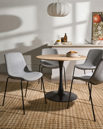 Scaun dining - Set of 4 dining chairs TILLER Grey