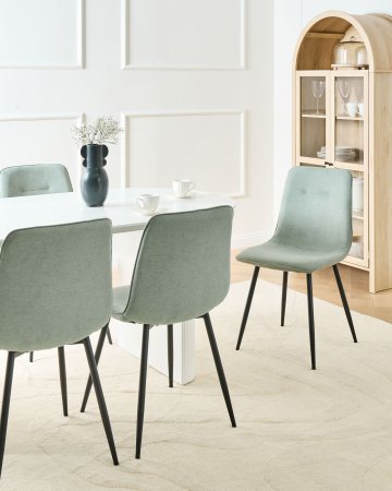 Whole Home - Set of 4 TUSCOLA Dining Stools Light Green