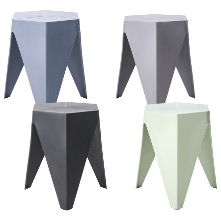 Set de 4 tabureți de grădină KARAVOS Multicolor [1]