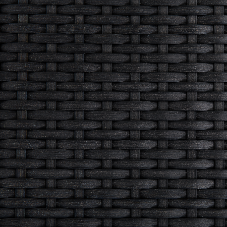 Set de 6 scaune de grădină GROSSETO Ratan sintetic Negru [5]