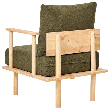 Set de living cu 3 locuri ASKER Boucle Verde închis [10]