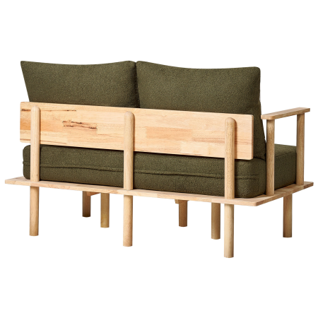 Set de living cu 3 locuri ASKER Boucle Verde închis [6]