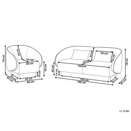 UMEA living room set Light beige [2]