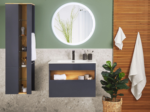 Dulap de baie - Bathroom Furniture Set FIGUERES Grey