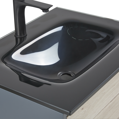 Set de mobilier pentru baie TERUEL Gri [6]