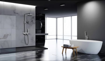 Sistem de duș cu para și pipă pivotantă Lemark Tropic LM7006C crom - Sanitare Online [2]