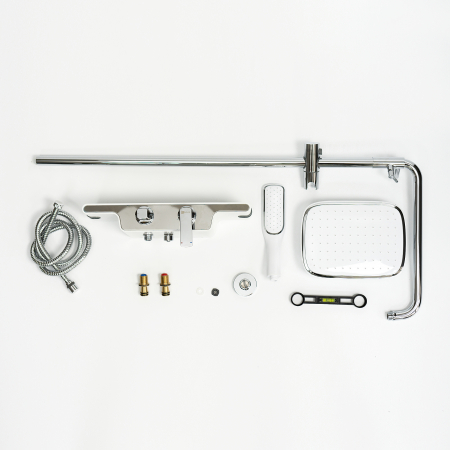 Sistem de duș cu para și pipă pivotantă Lemark Tropic LM7006C crom - Sanitare Online [7]