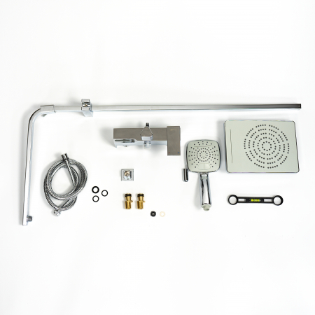 Sistem de duș cu para și pipă sub formă de cascadă Lemark Tropic LM7005C crom - Sanitare Online [8]