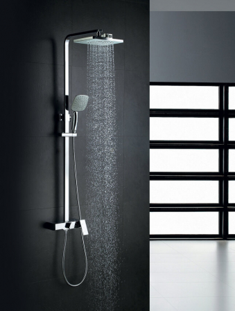 Sistem de duș cu para și pipă sub formă de cascadă Lemark Tropic LM7005C crom - Sanitare Online [1]