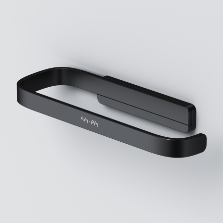 Accesorii - Suport hartie igienica, AM.PM Func A8F34122, fara clapeta, negru mat