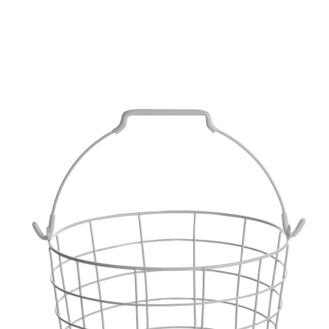 Suport pentru coșuri AYAPAL cu roți Metal Alb [4]