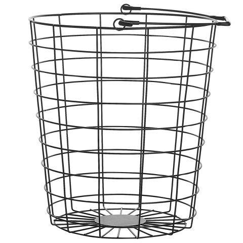 AYAPAL Basket Holder with Wheels Metal Black [3]