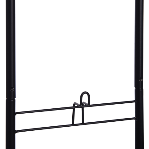 AYAPAL Basket Holder with Wheels Metal Black [5]