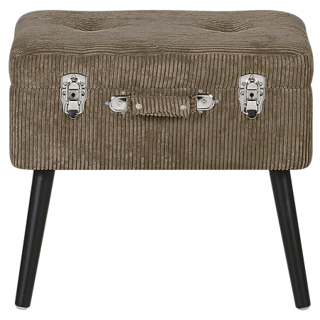 Taburet cu depozitare MALLARD Velur Maro deschis [6]