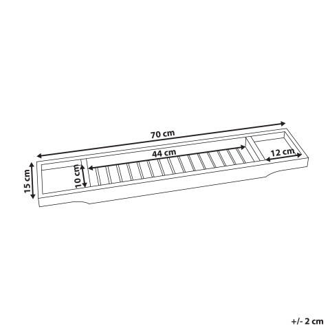 CAUCA bathroom tray Bamboo wood Light brown [2]