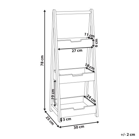 Unitate de rafturi ALERCE Lemn de bambus Maro deschis [2]