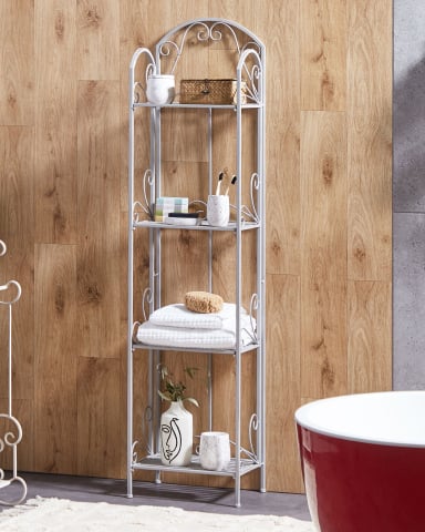 Etajeră pentru baie - VALDIVIA Metal shelf unit Grey
