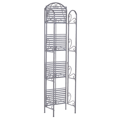 VALDIVIA Metal shelf unit Grey [4]