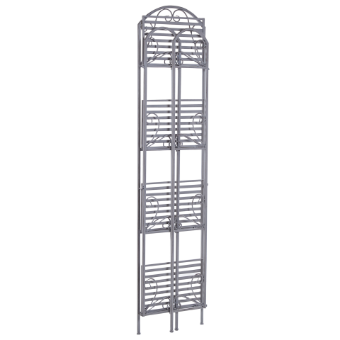 VALDIVIA Metal shelf unit Grey [5]