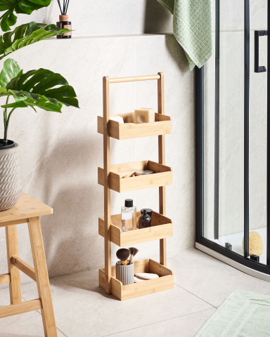 Etajeră pentru baie - Shelving unit VAUPES Bamboo wood Light brown