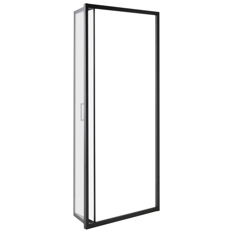 NELTUME folding shower door 80 x 190 cm Black [3]