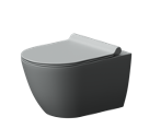Obiecte sanitare - Vas WC suspendat Awe FlashClean fără ramă cu husă scaun cu închidere silențioasă