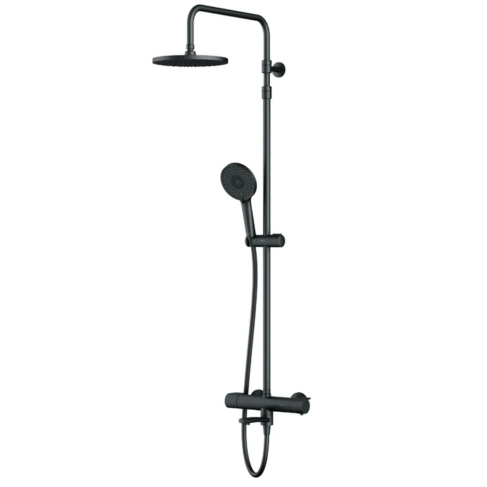 Baterii baie - Sistem dus X-Joy, baterie termostatata, finisaj negru mat