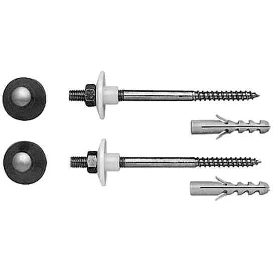 Bideuri suspendate - Duravit Starck Set fixare vas WC si bideu suspendat, alb