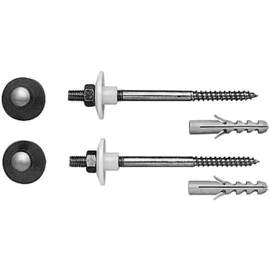 Bideuri suspendate - Duravit Starck Set fixare vas WC si bideu suspendat, crom