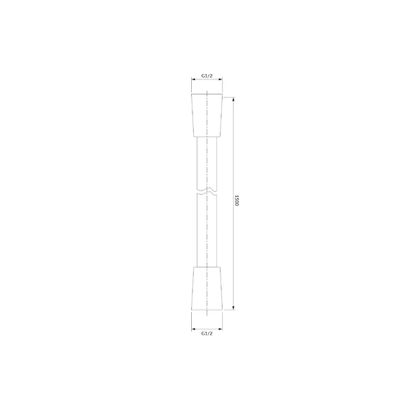 Furtun de dus Omnires auriu periat 150 cm [2]