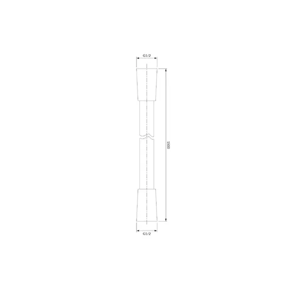 Furtun de dus Omnires auriu 150 cm [2]