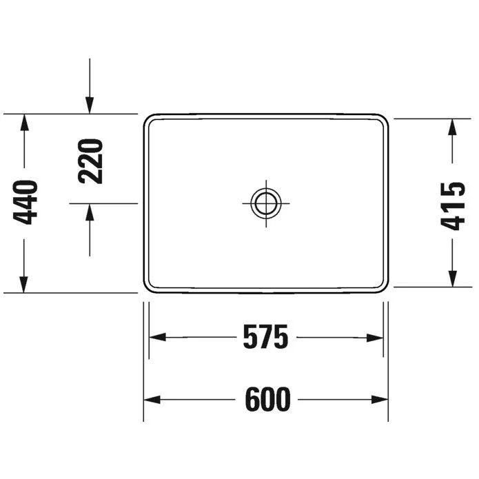 Lavoar baie pe blat Duravit D-Neo Vanity 60x44 cm [3]