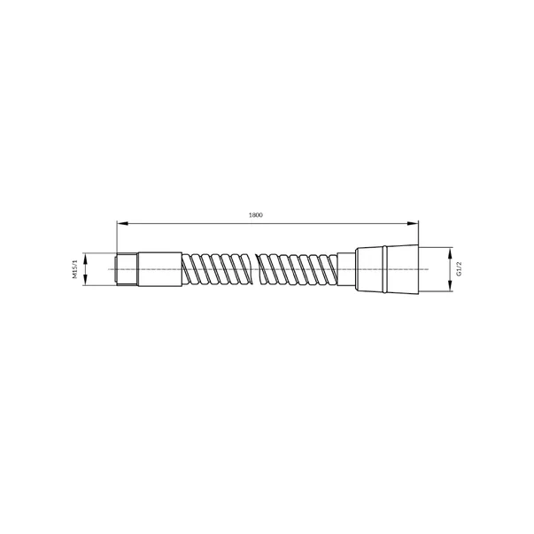 Furtun flexibil baterie baie/bucatarie Omnires  auriu [2]