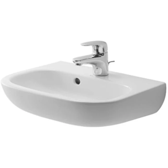 Lavoare pe perete - Lavoar baie suspendat Duravit D-Code 45x34 cm, cu preaplin