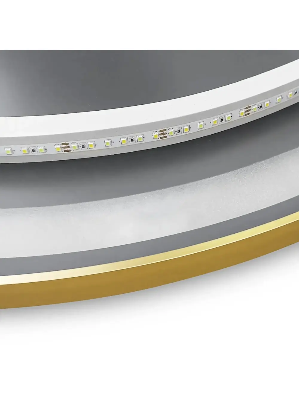 Oglindă LED 50cm MMJ auriu periat [6]