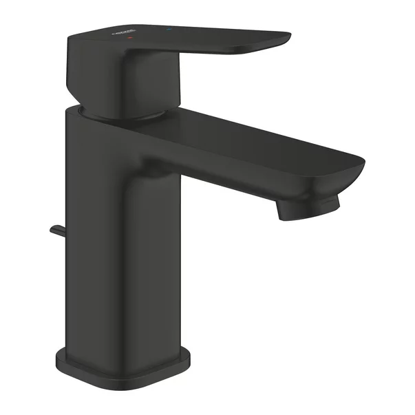 Baterii lavoar - Baterie lavoar monocomanda Grohe Cubeo S cu ventil Pop-Up negru mat