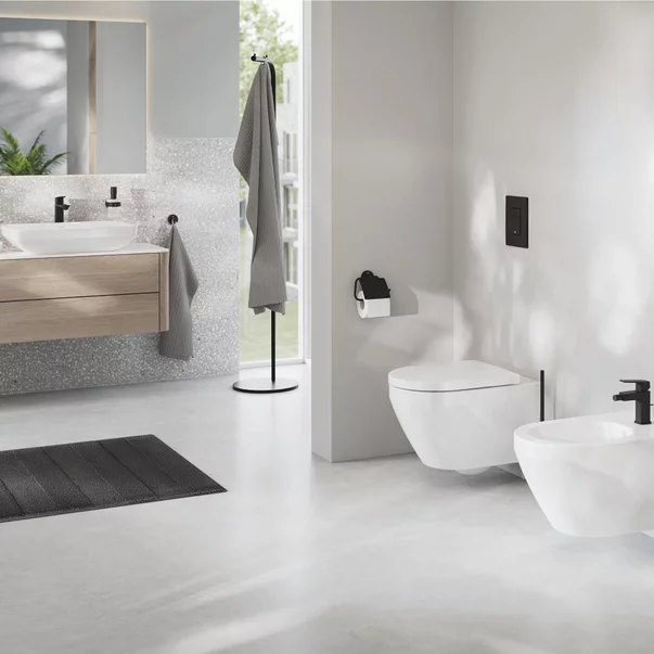 Baterii lavoar - Baterie lavoar inalta Grohe Cubeo XL monocomanda negru mat