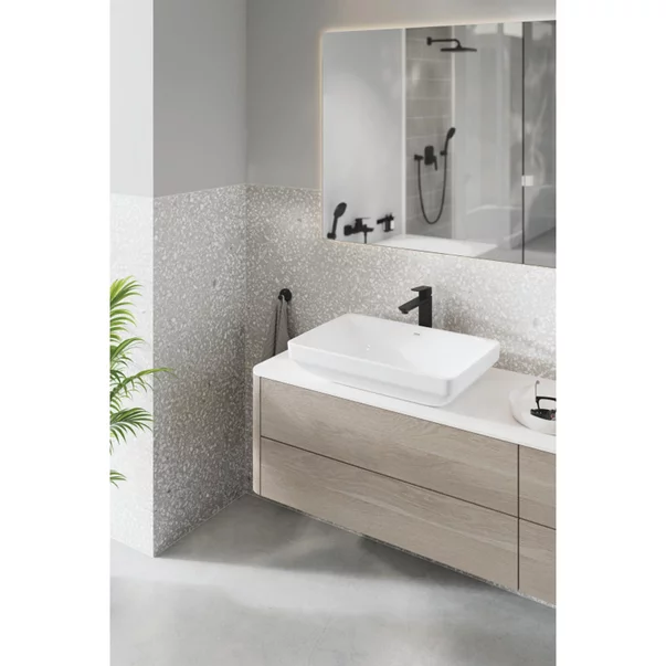 Baterie lavoar inalta Grohe Cubeo XL monocomanda negru mat [3]