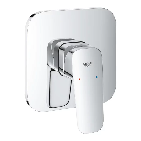 Baterii baie - Baterie dus incastrata Grohe Cubeo crom lucios fara corp ingropat