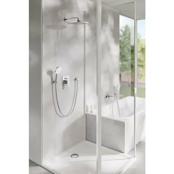 Baterie cada-dus incastrata Grohe Cubeo crom lucios fara corp ingropat [3]