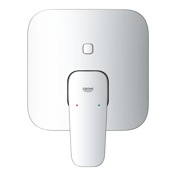 Baterie cada-dus incastrata Grohe Cubeo crom lucios fara corp ingropat [5]