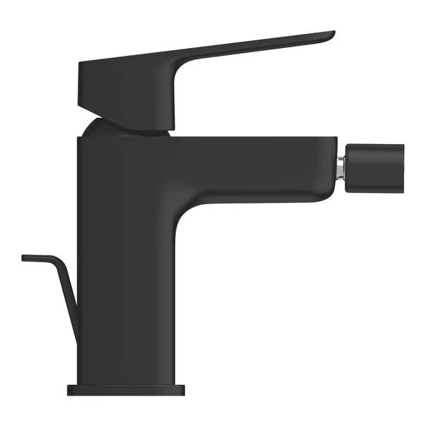 Baterie bideu monocomanda Grohe Cubeo cu ventil Pop-Up negru mat [3]