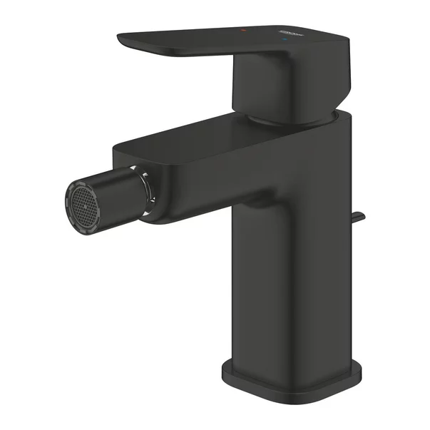 Baterie bideu monocomanda Grohe Cubeo cu ventil Pop-Up negru mat [4]