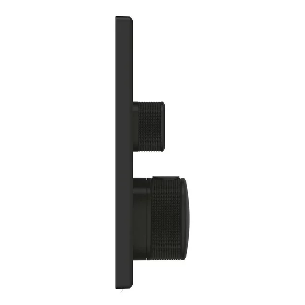 Baterie dus negru mat Grohe Grohtherm SmartControl termostatica patrata 3 iesiri [2]