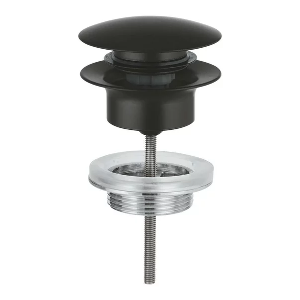 Ventil lavoar negru mat Grohe Push-Open [2]