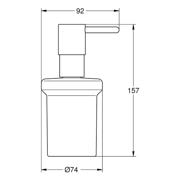 Dozator negru mat Grohe Essentials [3]