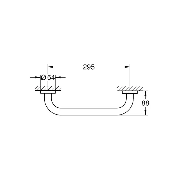 Maner de sustinere negru mat Grohe Essentials 35 cm [3]